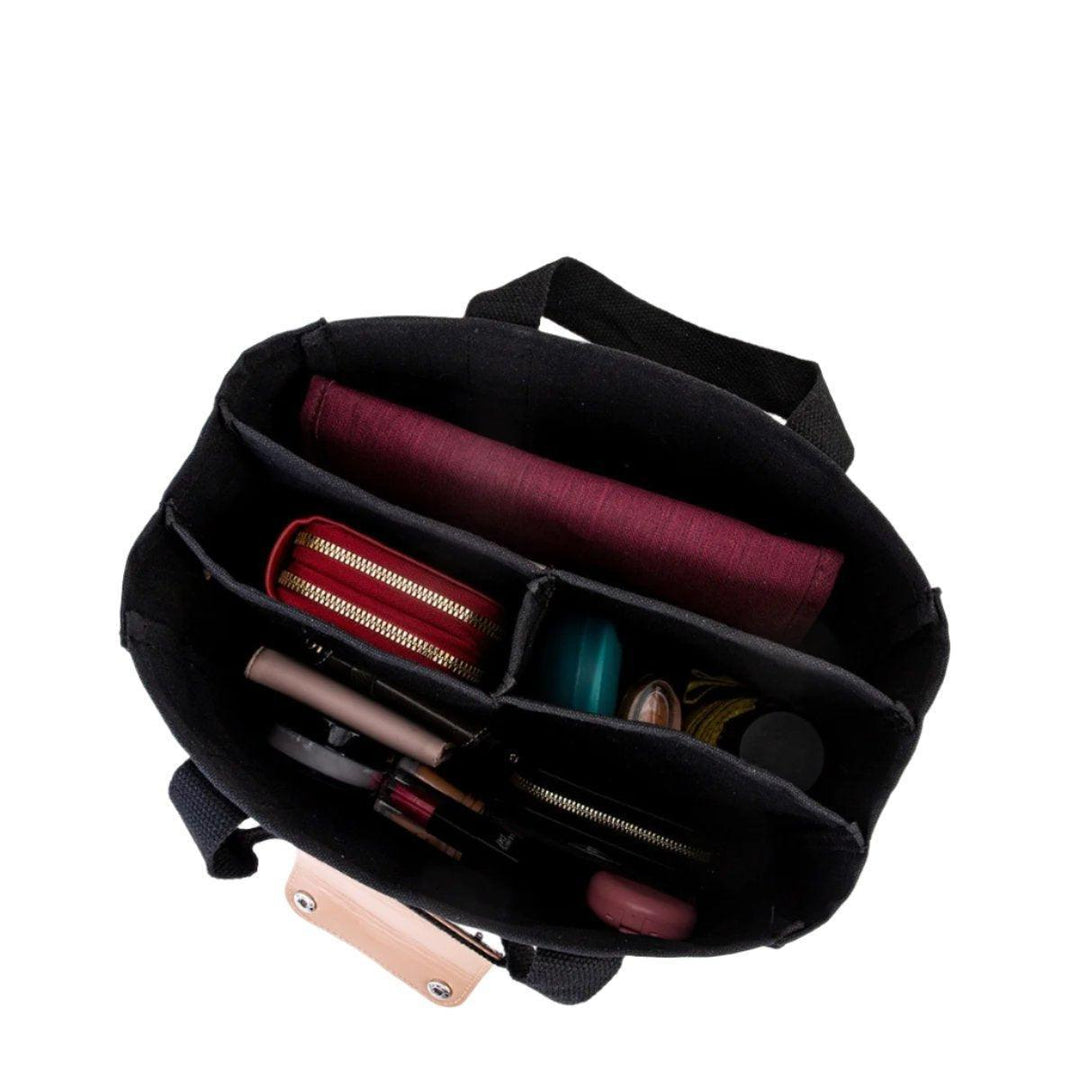 Multiple Compartments Canvas Tote